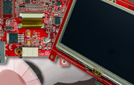 Product controls touch screen